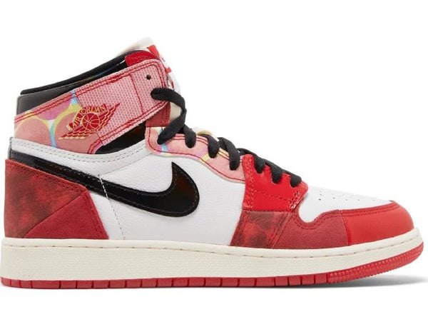 Nike x Marvel Air Jordan 1 Retro High OG 'Spiderman: Next Chapter' Women's (GS) - Untied AU