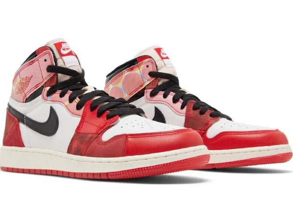 Nike x Marvel Air Jordan 1 Retro High OG 'Spiderman: Next Chapter' Women's (GS) - Untied AU
