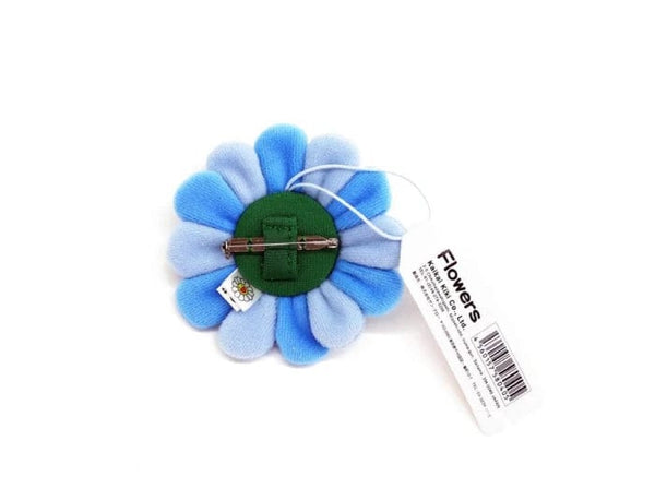 Takashi Murakami Plush Rainbow Flower Pin and Key Chain (Blue) - Untied AU