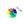 Load image into Gallery viewer, Takashi Murakami Plush Rainbow Flower Pin and Key Chain (White) - Untied AU