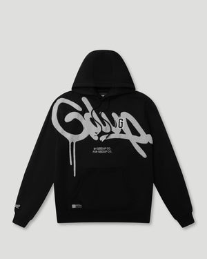 Geedup Handstyle G Hoodie Black Light Grey - front