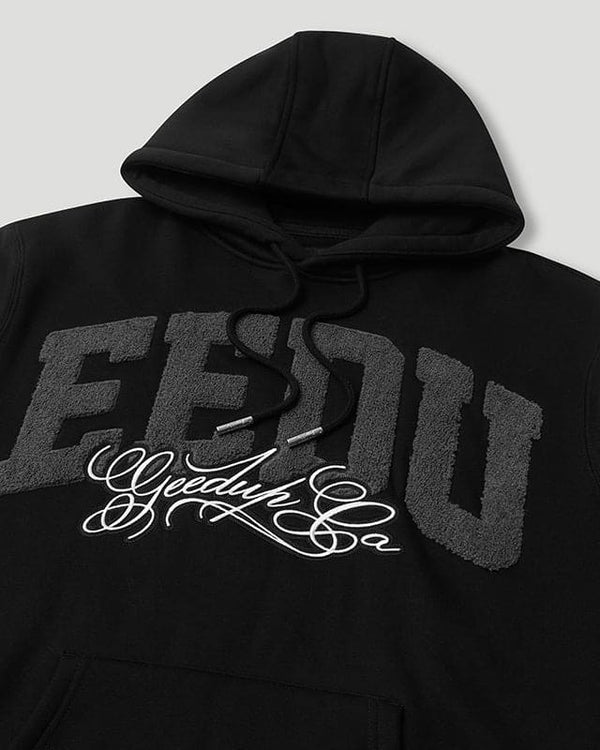 Geedup Team Logo / Handstyle Hoodie "Black Grey" - UNTIED AU