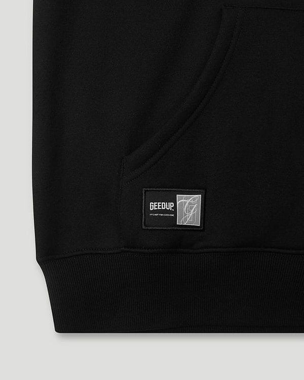 Geedup Team Logo / Handstyle Hoodie "Black Grey" - UNTIED AU