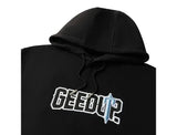 Load image into Gallery viewer, Geedup x Trapstar PFK x Irongate Hoodie 'Black / Cool Blue'
