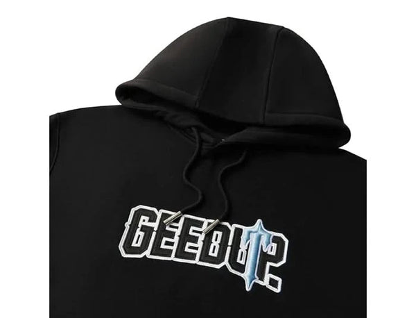 Geedup x Trapstar PFK x Irongate Hoodie 'Black / Cool Blue'