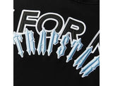 Load image into Gallery viewer, Geedup x Trapstar PFK x Irongate Hoodie 'Black / Cool Blue'
