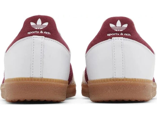 Adidas x Sporty & Rich Samba OG 'White Core Burgundy' UNTIED AU Adidas x Sporty & Rich Samba OG 'White Core Burgundy' UNTIED AU