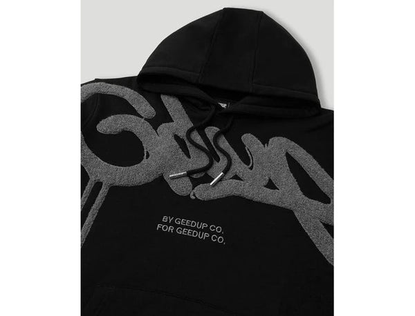 Geedup Handstyle Hoodie "Black Grey" – UNTIED AU