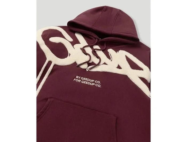 Geedup Handstyle Hoodie "Maroon" - UNTIED AU
