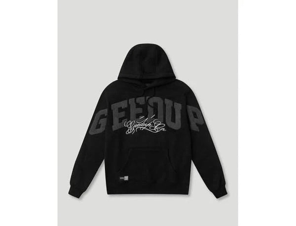 Geedup Team Logo / Handstyle Hoodie "Black Grey" - UNTIED AU