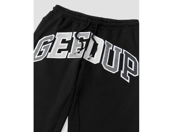Geedup Team Logo Trackpants "Black Monogram" - UNTIED AU