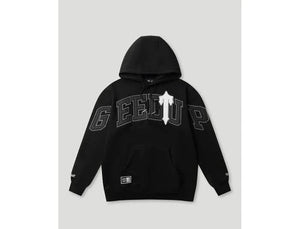 Geedup x Trapstar Team Logo Irongate T Hoodie Black White - UNTIED AU