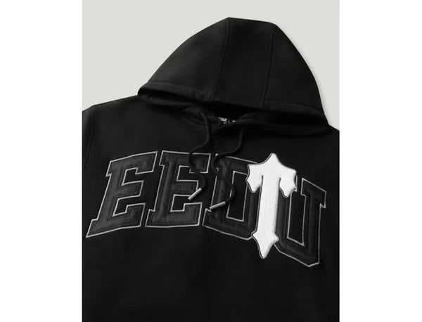 Geedup x Trapstar Team Logo Irongate T Hoodie Black White - UNTIED AU