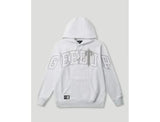 Load image into Gallery viewer, Geedup x Trapstar Team Logo Irongate T Hoodie White Marle Grey - UNTIED AU
