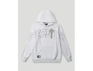 Geedup x Trapstar Team Logo Irongate T Hoodie White Marle Grey - UNTIED AU