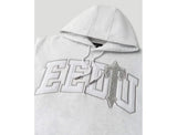 Load image into Gallery viewer, Geedup x Trapstar Team Logo Irongate T Hoodie White Marle Grey - UNTIED AU
