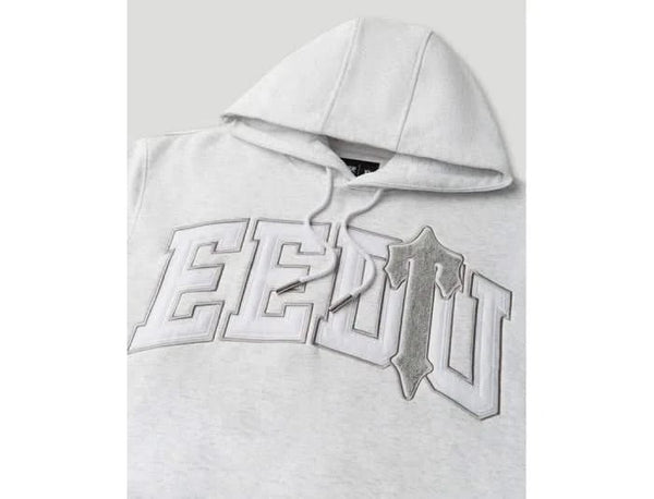 Geedup x Trapstar Team Logo Irongate T Hoodie White Marle Grey - UNTIED AU