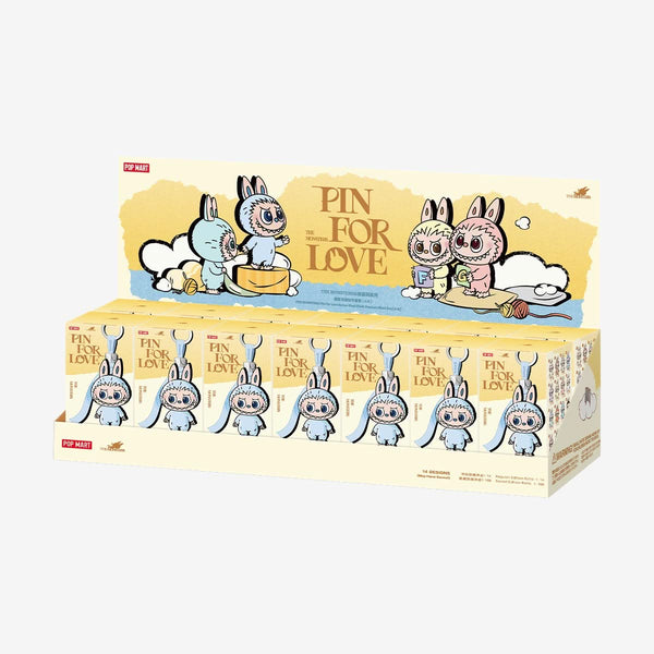 Pop Mart Labubu The Monsters Pin for Love Series Vinyl Plush Pendant (A - M) Sealed Case (14 Blind Box) - UNTIED AU