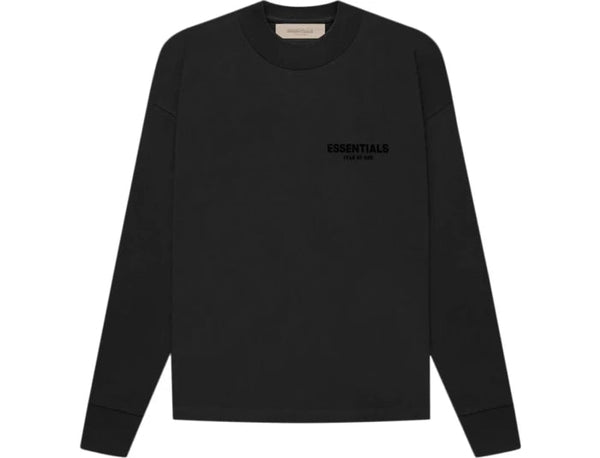 Fear of God Essentials Long-Sleeve Tee 'Core Black' (SS22) - Untied AU