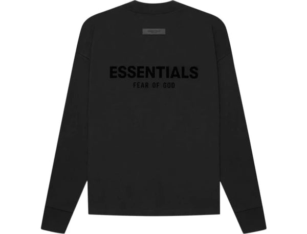 Fear of God Essentials Long-Sleeve Tee 'Core Black' (SS22) - Untied AU