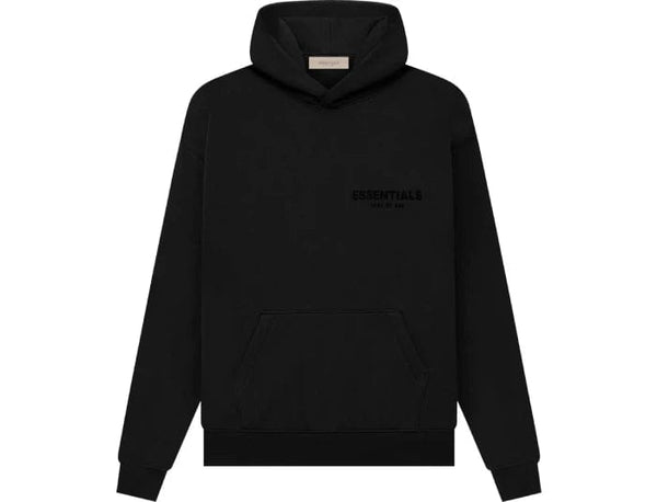 Fear of God Essentials Pull-Over Hoodie 'Core Black' (SS22) - Untied AU