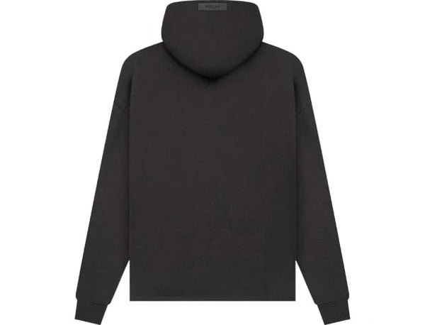 Fear of God Essentials Pull-Over Relaxed Hoodie Black Iron (SS22) - Untied AU