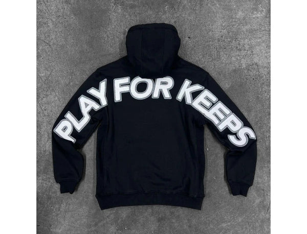 Geedup Play For Keeps Hoodie Black White - UNTIED AU