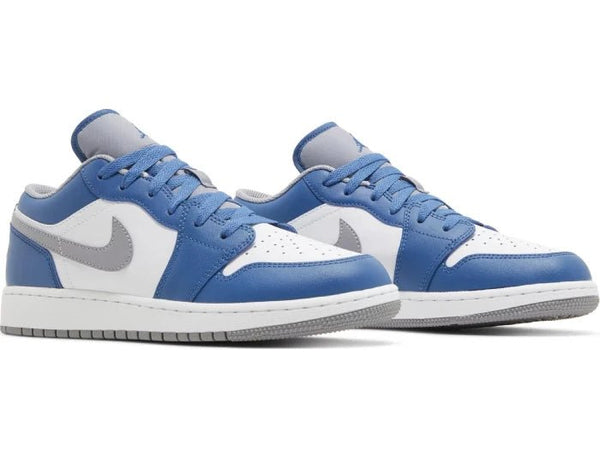 Nike Air Jordan 1 Low 'Blue Cement' Women's (GS) - Untied AU