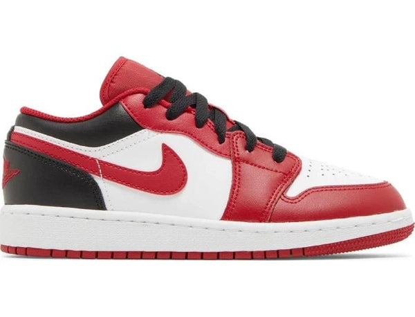Air jordan 1 low gs black toe sales