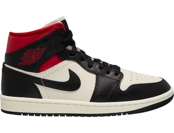 Nike Air Jordan 1 Mid 'Black Sail Gym Red' Women's - Untied AU