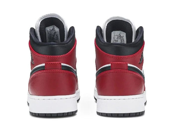 Nike Air Jordan 1 Mid 'Chicago Black Toe' Women's (GS) - Untied AU