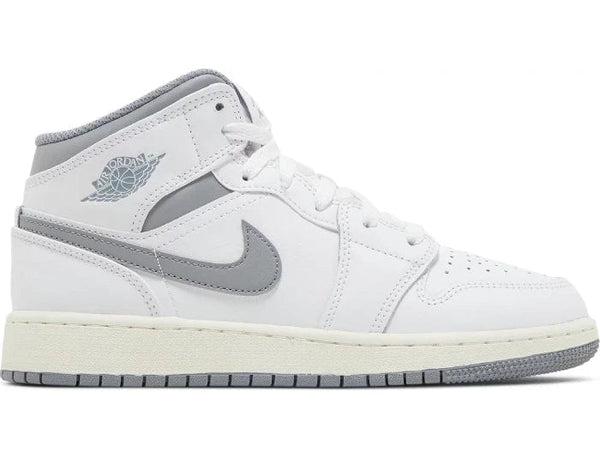 Nike Air Jordan 1 Mid 'Neutral Grey' Women's (GS) - Untied AU