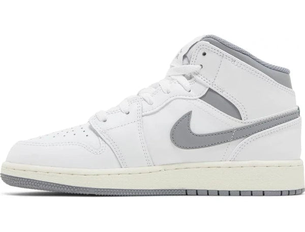 Nike Air Jordan 1 Mid 'Neutral Grey' Women's (GS) - Untied AU