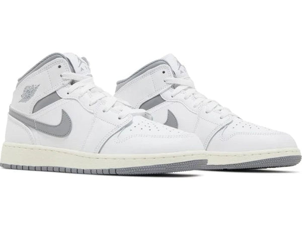 Nike Air Jordan 1 Mid 'Neutral Grey' Women's (GS) - Untied AU