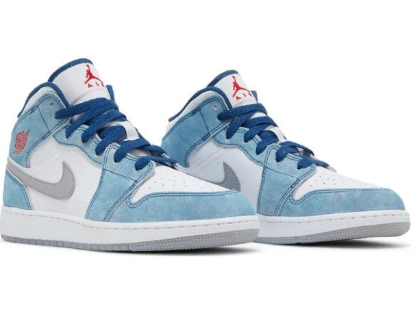 Nike Air Jordan 1 Mid SE 'French Blue' Women's (GS) - Untied AU