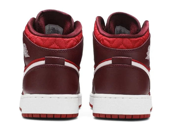 Nike Air Jordan 1 Mid SE 'Red Quilted' Women's (GS) - Untied AU