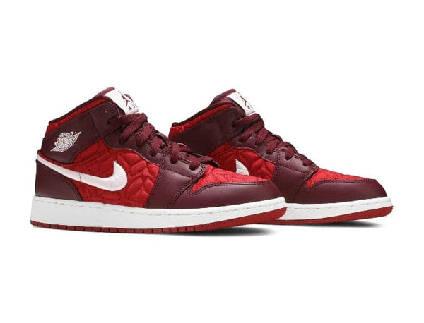 Nike Air Jordan 1 Mid SE 'Red Quilted' Women's (GS) - Untied AU