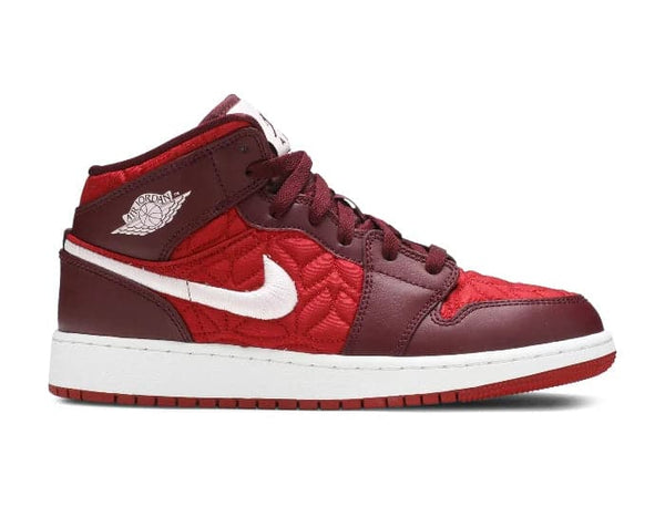 Nike Air Jordan 1 Mid SE 'Red Quilted' Women's (GS) - Untied AU