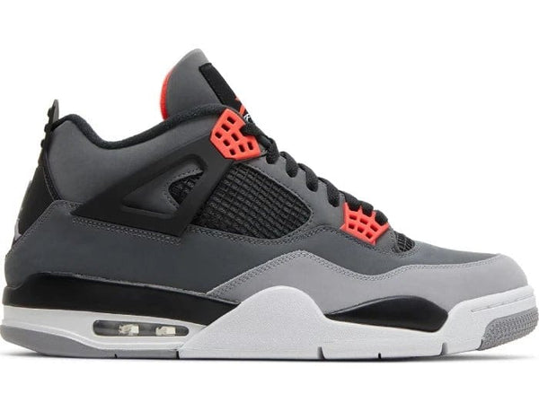 Air jordan retro 4 red hot sale and black