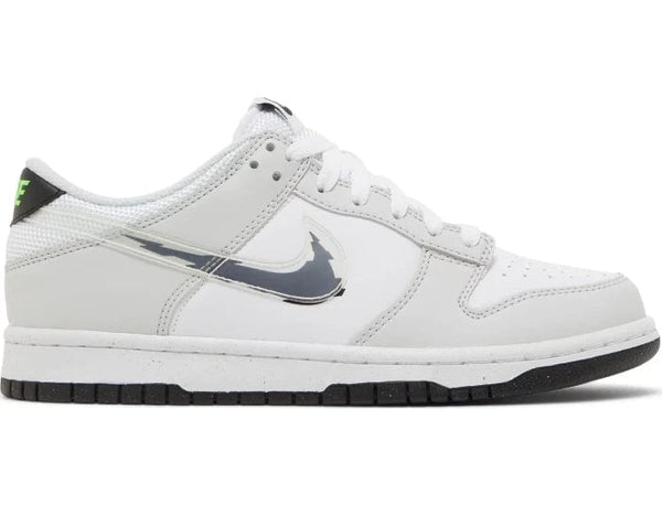 Nike Dunk Low 'Glitch Swoosh White Grey' Women's (GS) - Untied AU