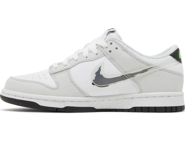 Nike Dunk Low 'Glitch Swoosh White Grey' Women's (GS) - Untied AU