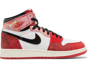 Nike x Marvel Air Jordan 1 Retro High OG 'Spiderman: Next Chapter' Women's (GS) - Untied AU