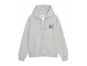 Nike x Stussy Fleece Zip Hoodie 'Dark Grey Heather' - UNTIED AU