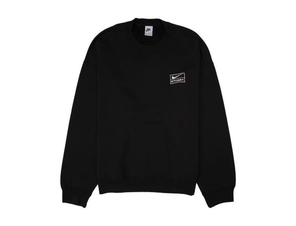 Nike x Stussy Wash Fleece Crew 'Black' (SS23) - Untied AU