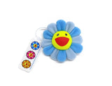 Load image into Gallery viewer, Takashi Murakami Plush Rainbow Flower Pin and Key Chain (Blue) - Untied AU
